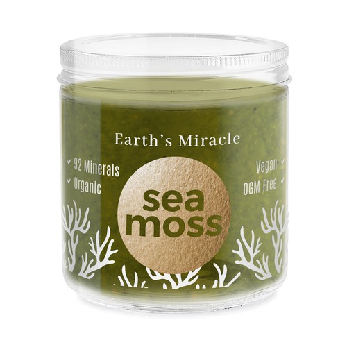 MarsiDesignさんのDesign a Label for our Sea Moss Gel Productデザイン