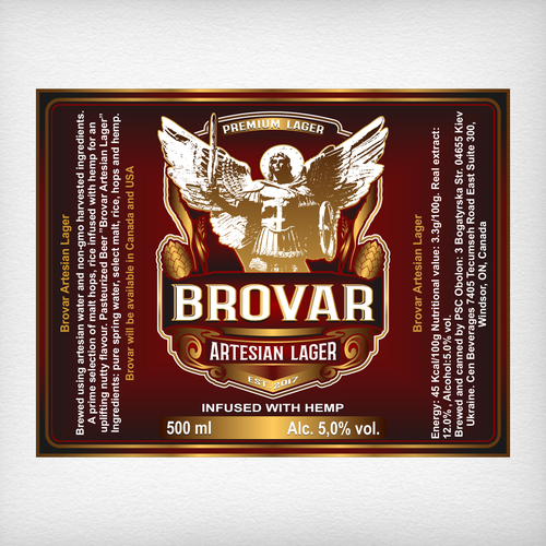 A Can of Beer infused with goodness needs a label Design by DataDesign99d