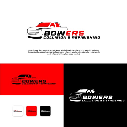 Bowers Collision and Refinishing Design by Danielle Curtis