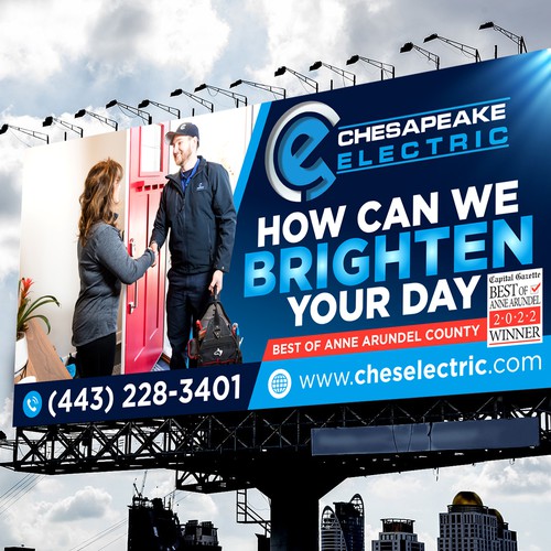 Chesapeake Electric Billboard Design by icon89GraPhicDeSign