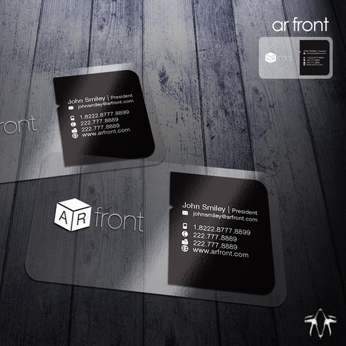 Business card design for high tech company Design by sadzip