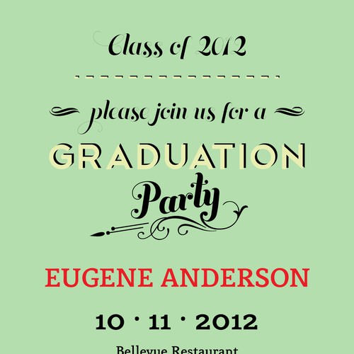 Picaboo 5" x 7" Flat Graduation Party Invitations (will award up to 15 designs!) Réalisé par : : Michaela : :