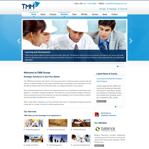 Help TMM Group Pty Ltd with a new website design Diseño de alina kruczynski