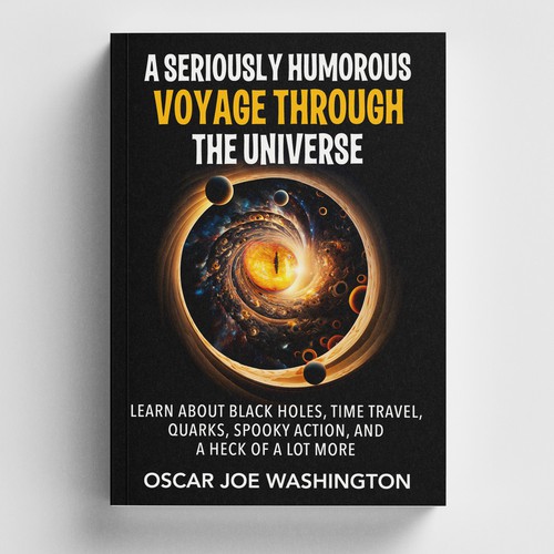 Design an exciting cover, front and back, for a book about the Universe. Design von -Saga-
