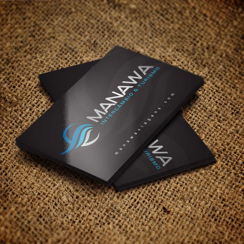 Please create a great Business Card design for travel agency Manawa! Design by sunny1585