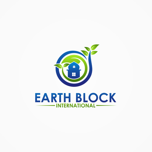 Simple Environmental Logo Design for Earth Block International