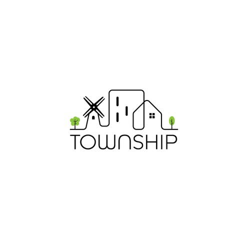 Logo design for new construction rental community of high-end townhomes Diseño de zainartz