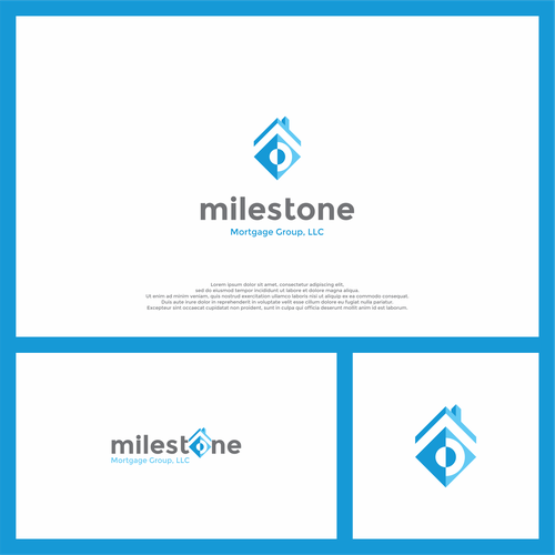 Milestone Mortgage Logo Design by Dazuke™