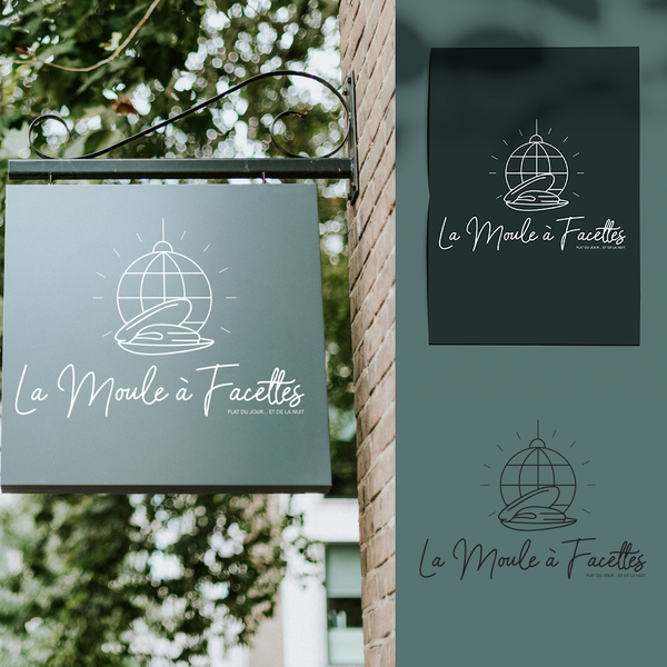 Design by Julie Goulet titled "Logo concept for a seafood restaurant"