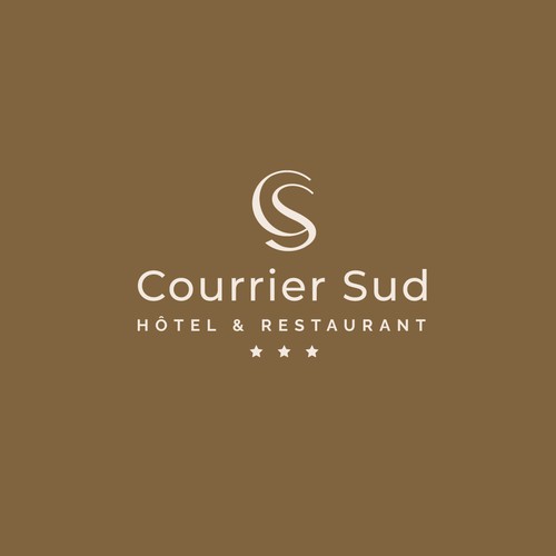 "Un sublime logo pour l'hôtel Courrier Sud" ganador Logotipos por da_na