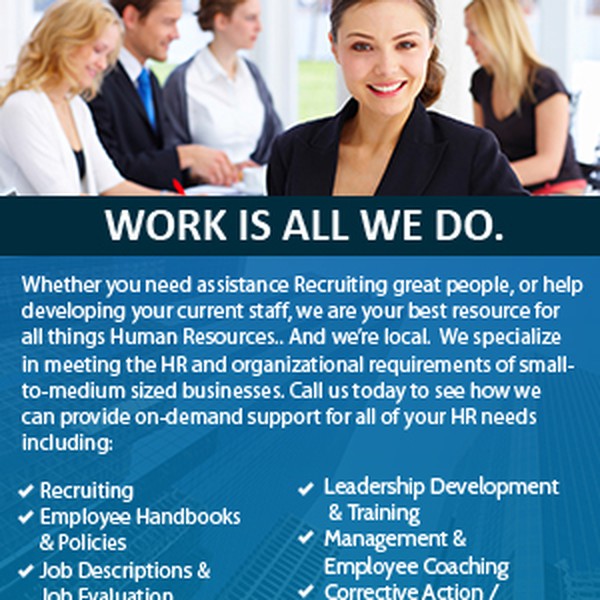 Design by Webzline titled "Human Resources Consulting Advertisement"