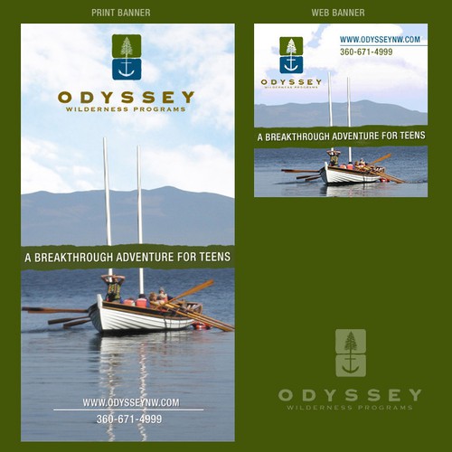 Create the next banner ad for Odyssey Wilderness Programs Design by codingstyle