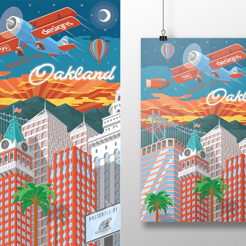 コンペ「Community Contest: Create a great poster for 99designs' new Oakland office (MULTIPLE WINNERS!)」のデザイン by Daniel / Kreatankさん 