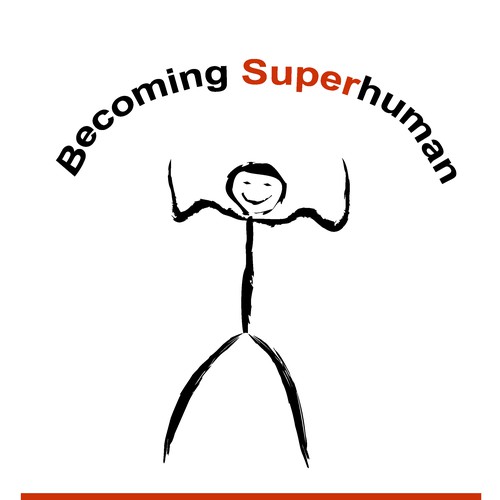 "Becoming Superhuman" Book Cover Diseño de dacascas