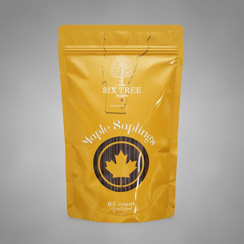 First ever production Maple Syrup Stick label Design by DimaZv