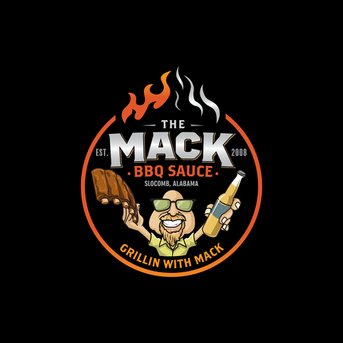 Create a BBQ Sauce Logo for Macks!!! Design by jagokandank