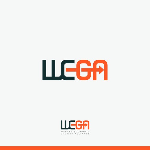 WEGA (Wabash Economic Growth Alliance) Logo Design Design by BolongArt