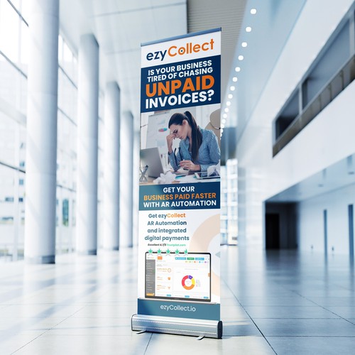 B2B Saas Pull Up Banner for Trade Show Design by icon89GraPhicDeSign