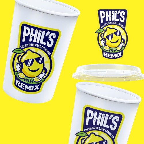 Fresh squeezed lemonade logo reinvented Design by ACorso