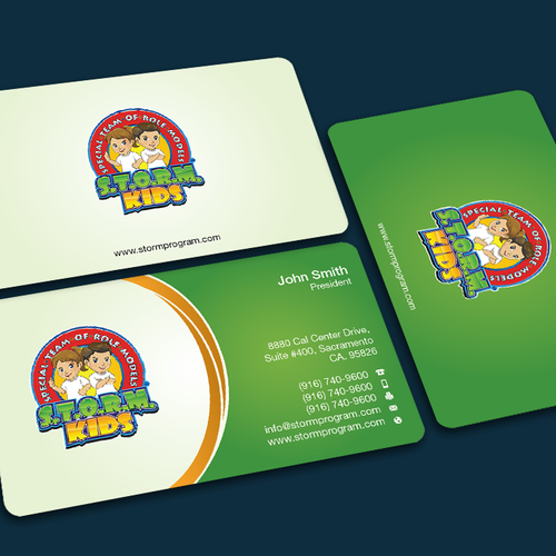 S.T.O.R.M. Program Business Card Design by FishingArtz