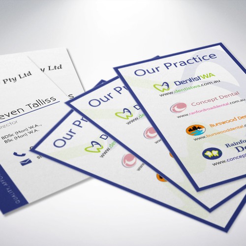 create professional cards for our dental business Design por grintdeveraux