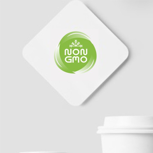 Food Packaging NON-GMO Logo-ontwerp door i-ali