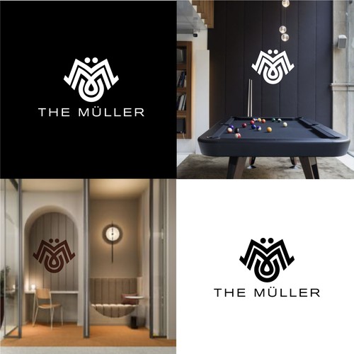 Want a challenge? Use the umlaut  - create a luxury logo for an apt building – The Müller Diseño de S.H Designs