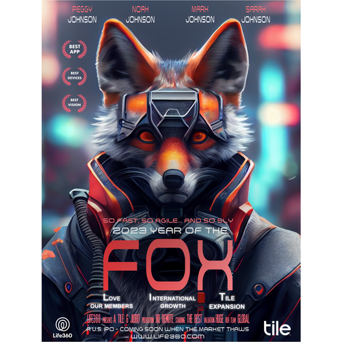 Life360 2023 Year of the Fox Poster Design by Asiel ..