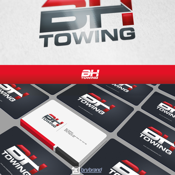 Design by bryan(brand) titled "clean logo for BH TOWING "