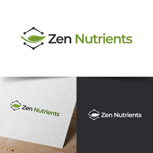 When science and nature collide.....need a modern zen nutrients supplement brand logo. Design by Web Hub Solution