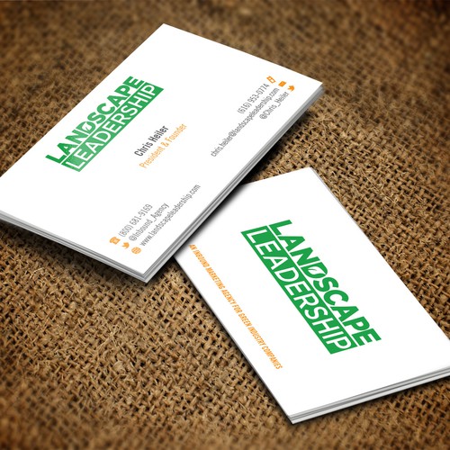 New BUSINESS CARD needed for Landscape Leadership--an inbound marketing agency Réalisé par pecas™