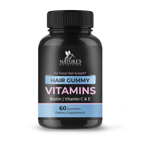 Nature's Nutrition needs a Gummy Vitamins black label Design by bilyanas
