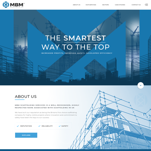 Smart, Clean, Professional - Scaffold Company Website Design by Antons Collective