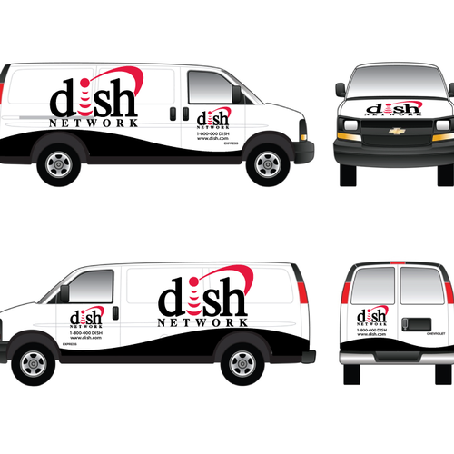 Diseño de V&S 002 ~ REDESIGN THE DISH NETWORK INSTALLATION FLEET de Hendrixsign