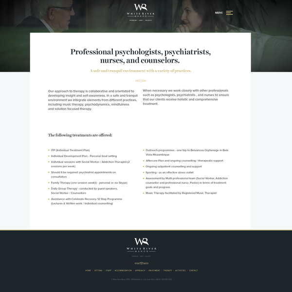 White River Manor Wordpress Design