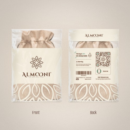 Design a simple yet elegant polybag packaging for our loofah brand Design by La_russa