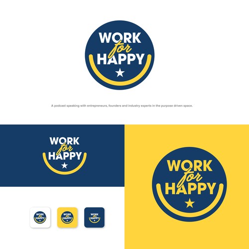 We need a fun and engaging Podcast logo for a Pod about happiness in work and life Design by Danielle Curtis