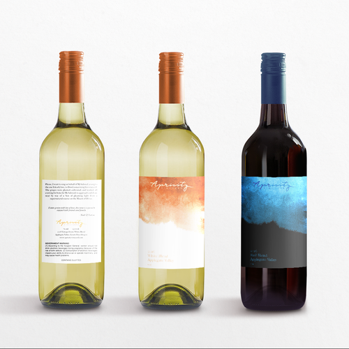 Design di Apricity Vineyard 2016 White Blend Wine Label di ABS DSGN