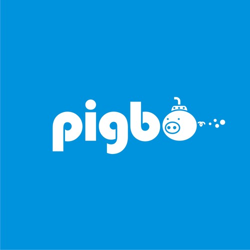 コンペ「Design funny & minimal logo for 'pigbo' game studio with pig and sub-marine」のデザイン by Warnaihariさん 