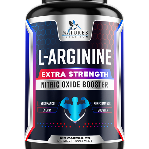 Powerful L-Arginine Capsules Design Needed for Nature's Nutrition-ontwerp door ZAKIGRAPH ®