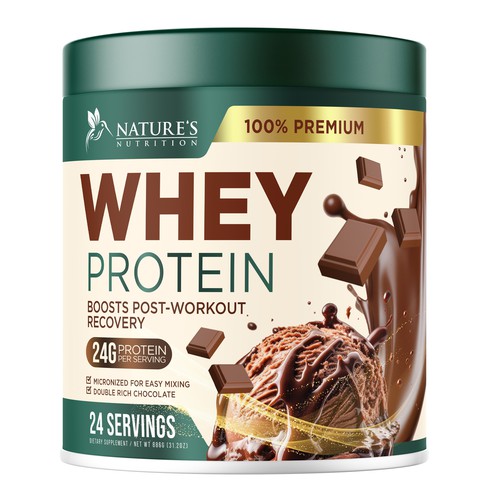 Diseño de Tasty Whey Protein Chocolate Design Needed for Nature's Nutrition de UnderTheSea™