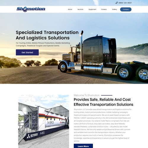 Designs | Shomotion - Entertainment Transportation And Logistics | Web ...