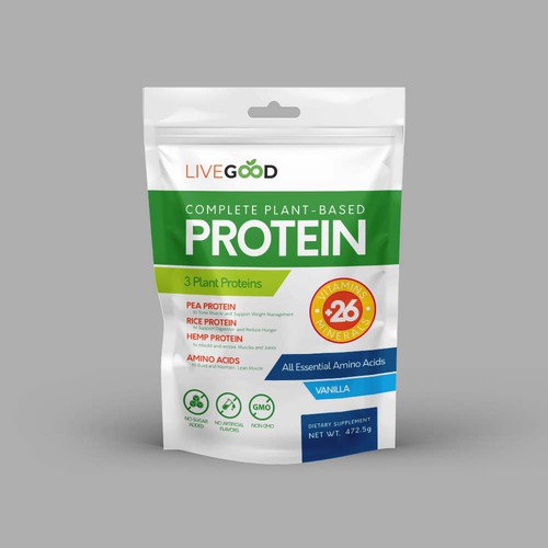 ***GUARANTEED PRIZE*** - LABEL DESIGN for Protein Powder -*****NEW***** Design by JamPasir