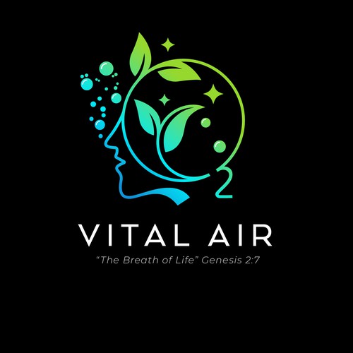 Design a profound, fun logo symbolizing OXYGEN bringing life/healing to the body; it is RUNNING at optimal performance. Design by Tanny Dew ❤︎
