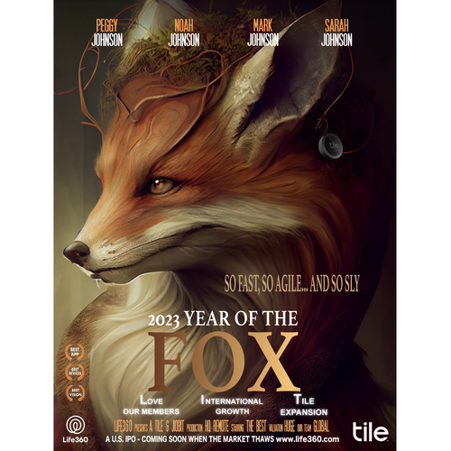 Life360 2023 Year of the Fox Poster Design by Asiel ..