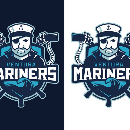 Design the crest for a youth ice hockey club (ventura mariners), Clothing  or apparel contest