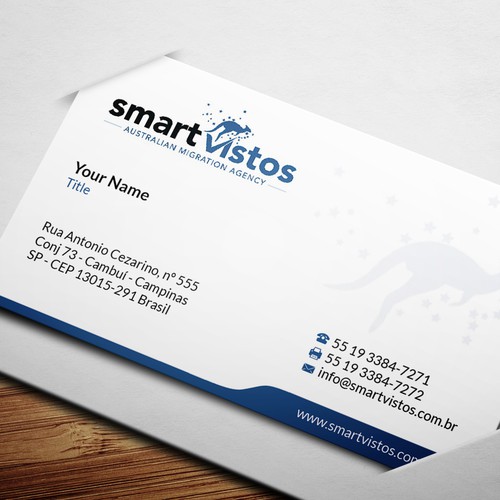 We need a great and creative business card for an Australian Migration Agency. Design by Florin Ralea