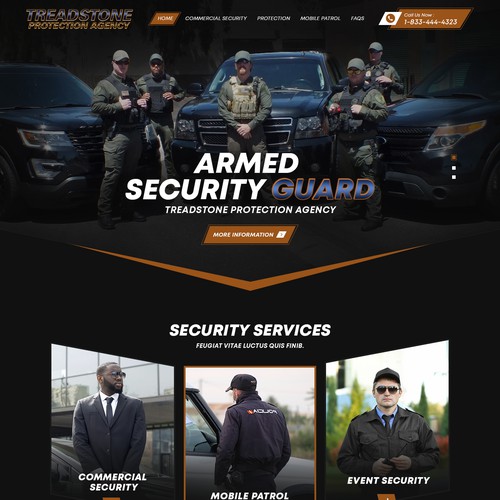 We Need A Strong Website Design For Leading Private Security Company Design by Gendesign