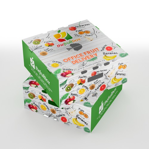 Professional Design for Cardboard Fruit Box Packaging Design by CUPEDIUM