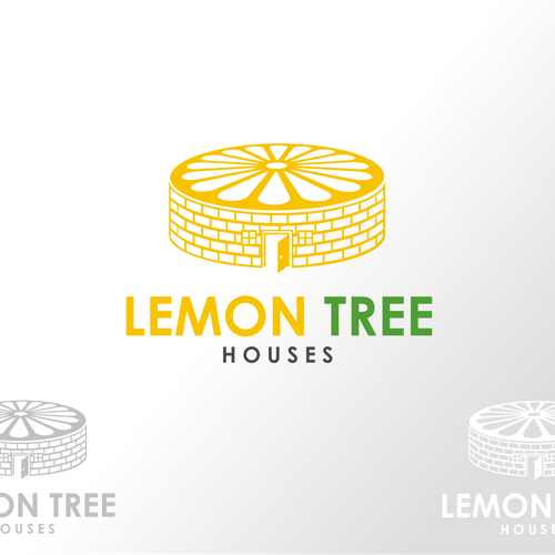 Lemon Tree Houses Logo Folegandros Island Resort in Greece! Design by efraim lee